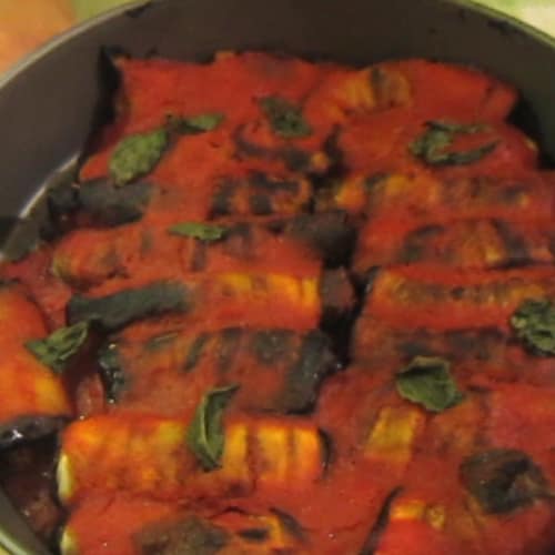 Involtini di melanzane alla palermitana