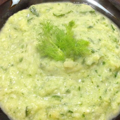 Creamy zucchini fennel