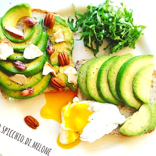 Avocado wild toast with poached eggs