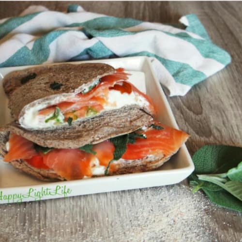 Piadina recipe for buckwheat and sage