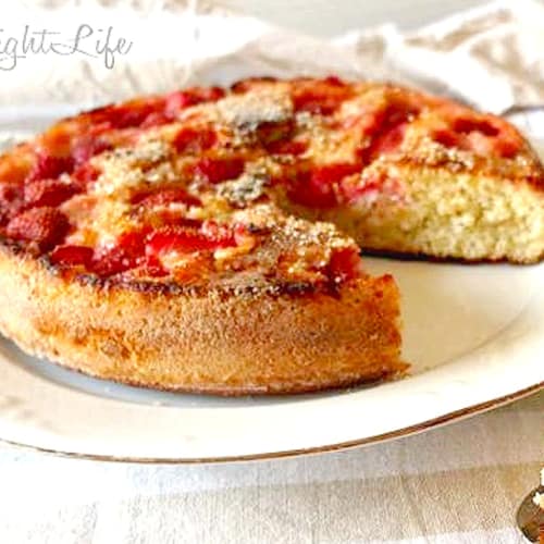 Soft strawberry cake gluten