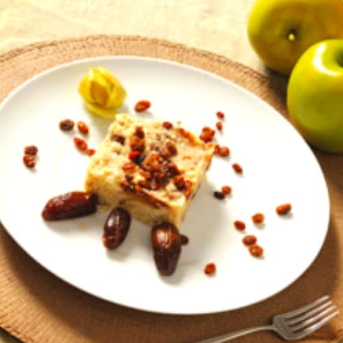 Cous cous dried fruit and apples