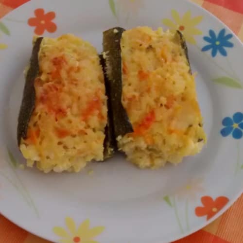 Stuffed zucchini diriso