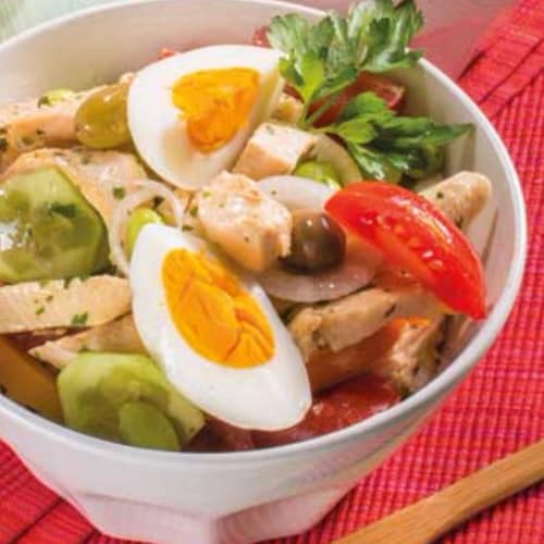 Nicoise with chicken