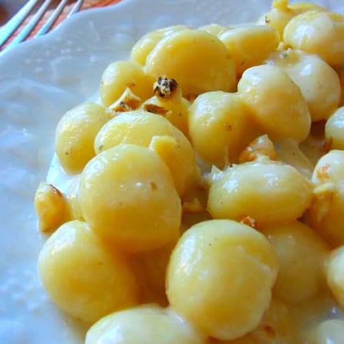 Gorgonzola gnocchi y las nueces