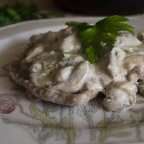 Scaloppine mascarpone e funghi