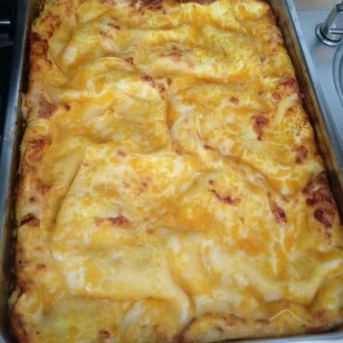 Lasagne con zucca stracciatella e speck