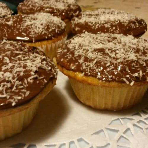 Cupcakes al cocco e cioccolato