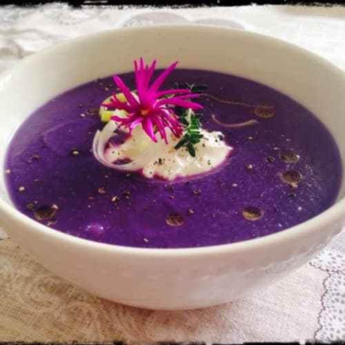 Creamed cabbage purple cap