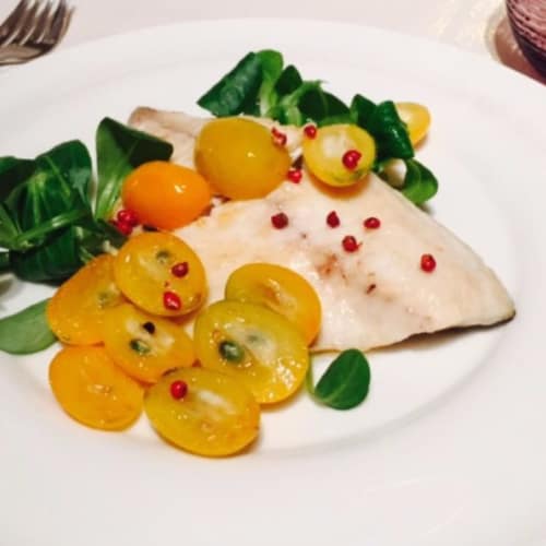 Sea bream ghee and kumquat