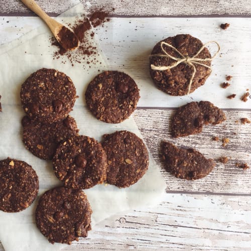 Biscuits with cereals without eggs and butter