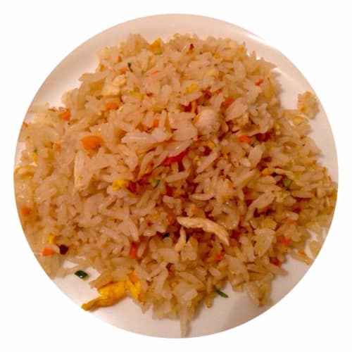 Rice skipped with chicken and vegetables
