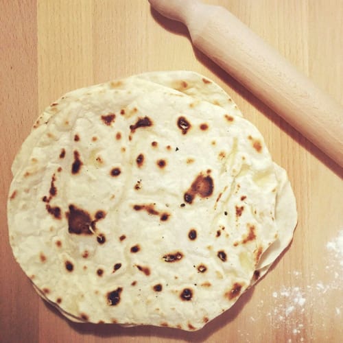 Piadina oil, flour and water