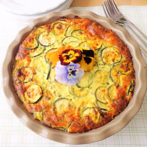 calabacín Frittata al horno