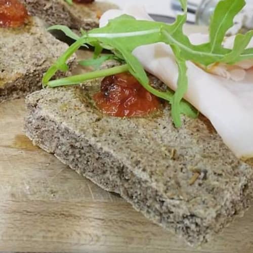 Focaccia with buckwheat