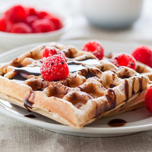 Waffles veganos