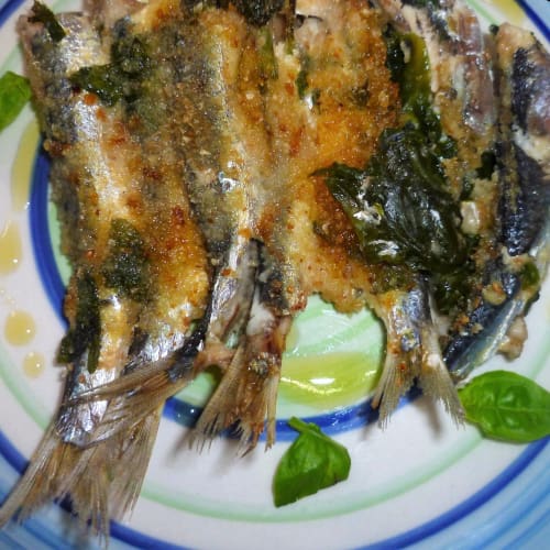 Sardines baked