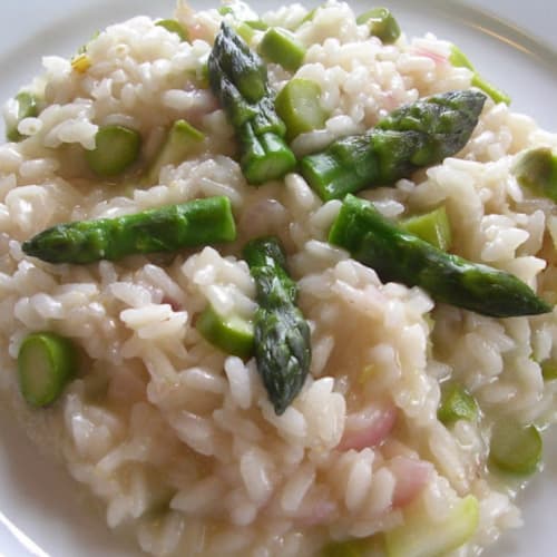 Risotto with asparagus