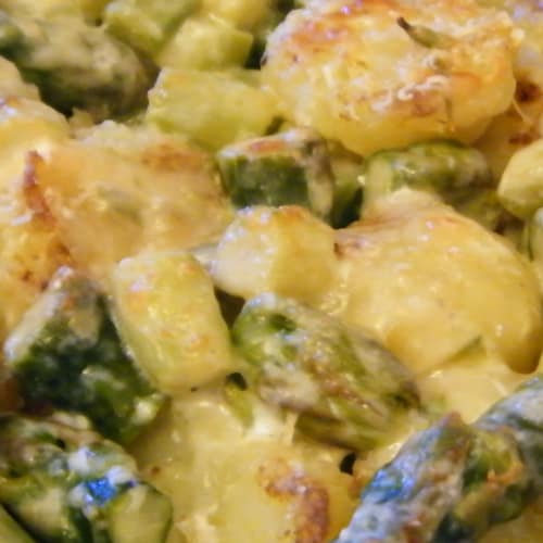 Asparagi e patate al forno