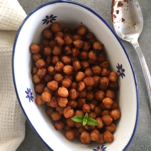 garbanzos tostados, pimentón y comino