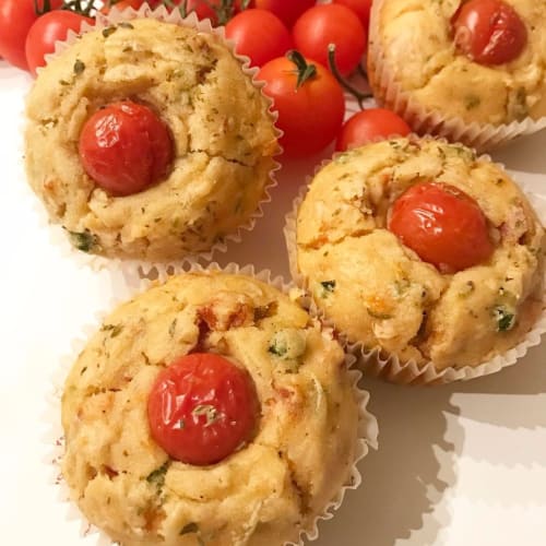 Salty muffins with vegetables