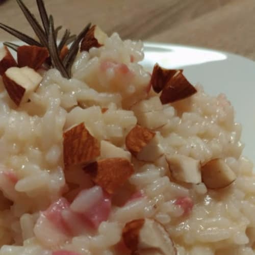 Risotto con almendras