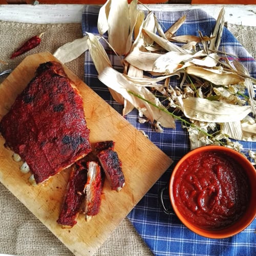 Bbq Ribs, pork ribs from Texas to Italy