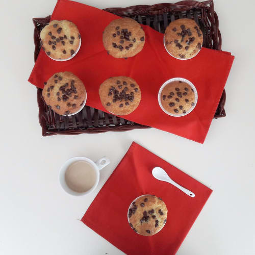 Muffins con gocce di cioccolato