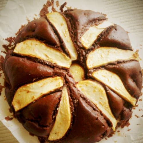 Torta cioccolato e pere