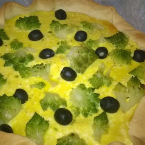 Torta broccolo e olive