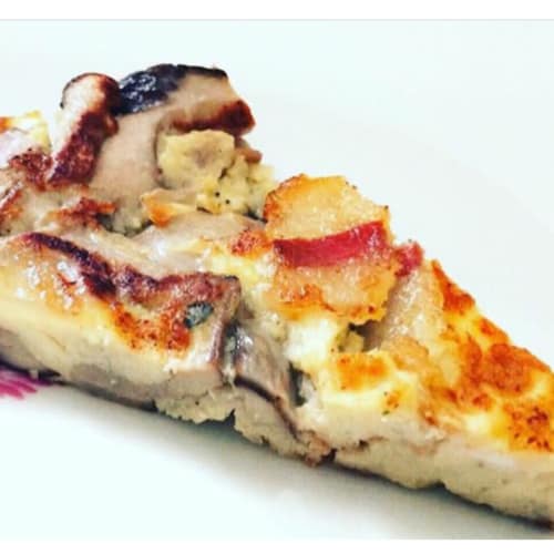 Frittata porcini e guanciale