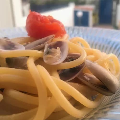 Pasta con berberechos