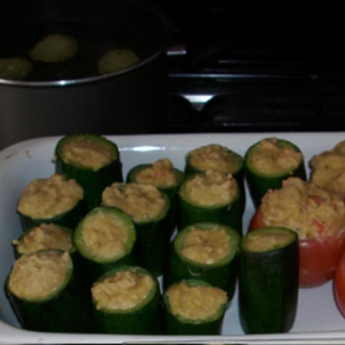 Stuffed zucchini