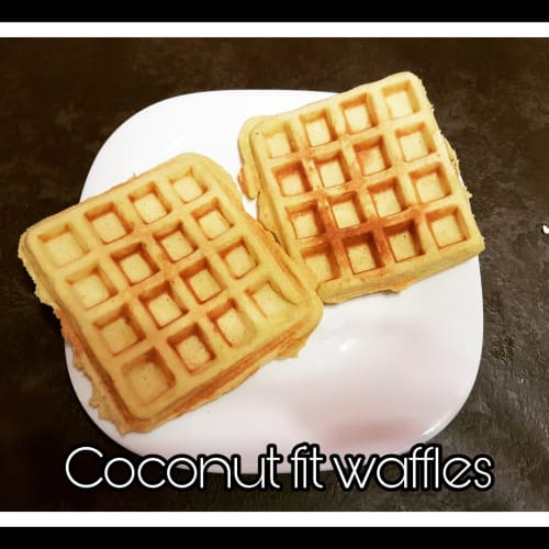 Coconut waffles without flour and no sugar