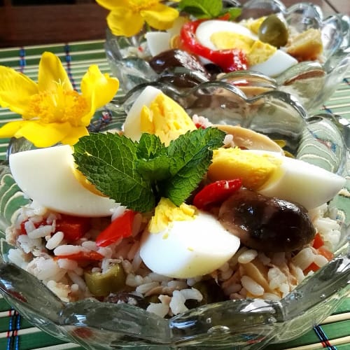 Ensalada de arroz ruso