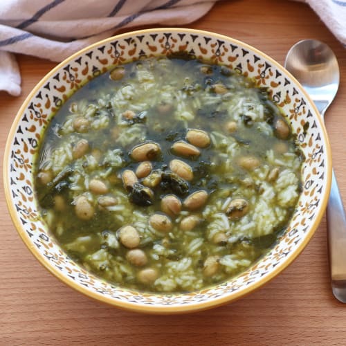 Zuppa Di Fagioli Borlotti E Spinaci