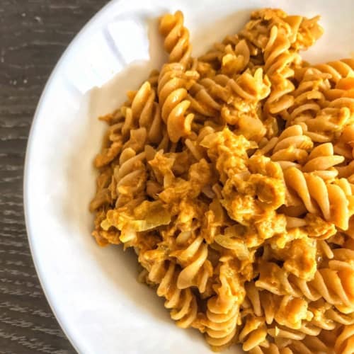 fusilli and curcuma