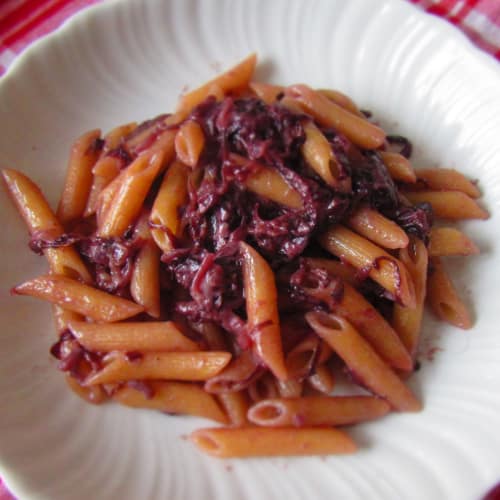 Pasta with radish