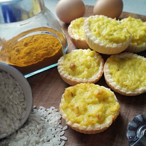 arroz empanadas con la cúrcuma