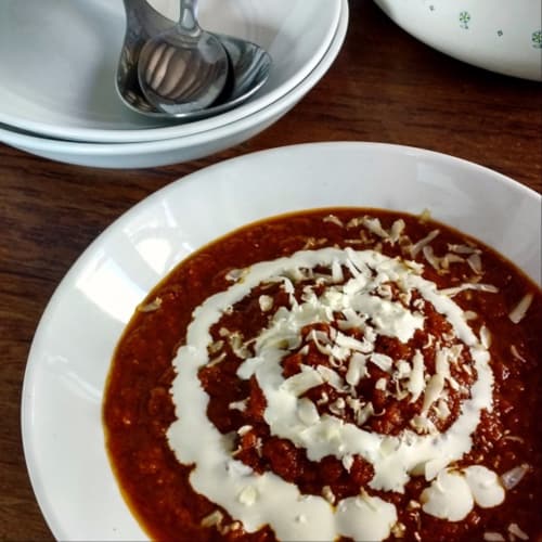 Rustic tomato soup