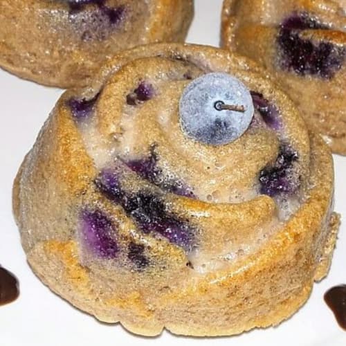 Light blueberry muffins
