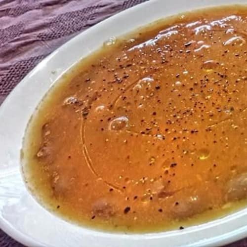 Crema de calabaza con arándano