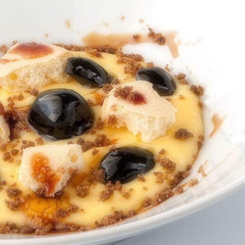 Crema Zabaione con Olive Nocellara del Belice nere