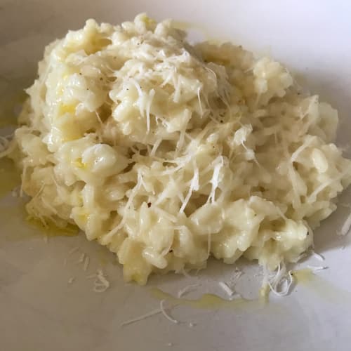 Risotto cacio e pepe