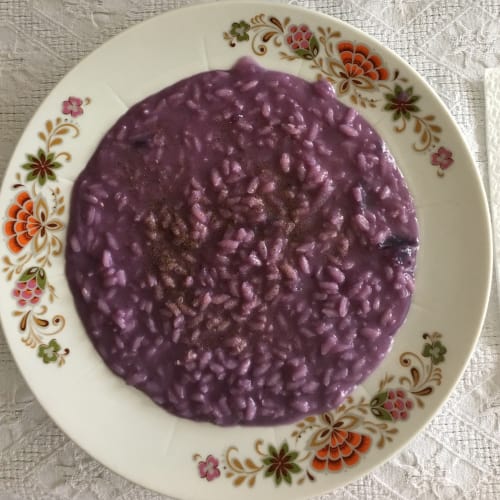Purple risotto