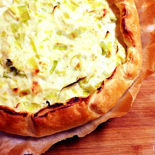 Quiche porri e ricotta vegan