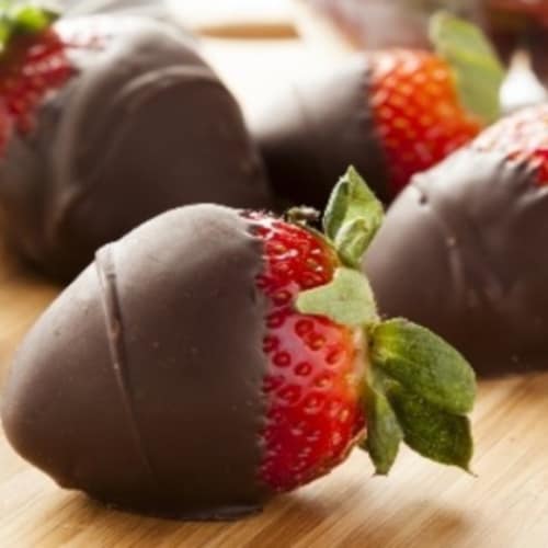 Strawberries with chocolate