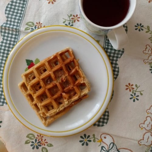 Waffle alimentación limpia