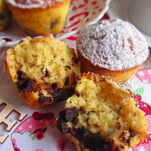 Muffin de Chocolate Oscuro Sin Gluten