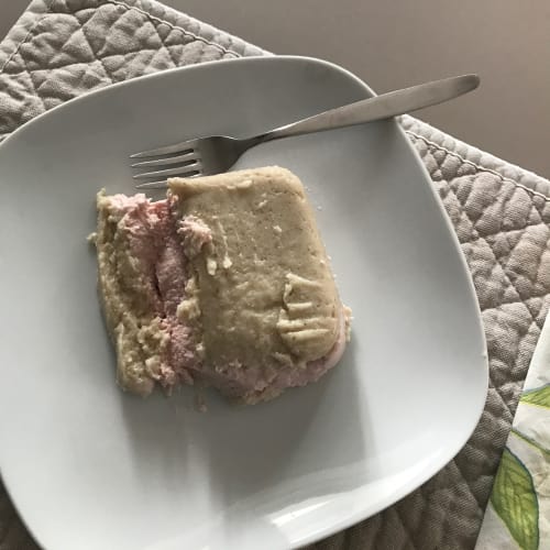 Sformato con mousse di prosciutto